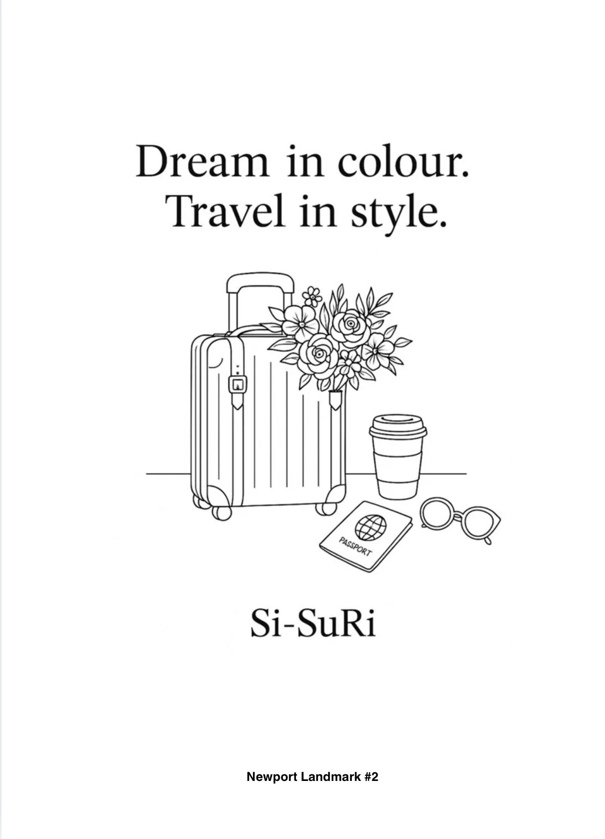 Stylish Travel Colouring