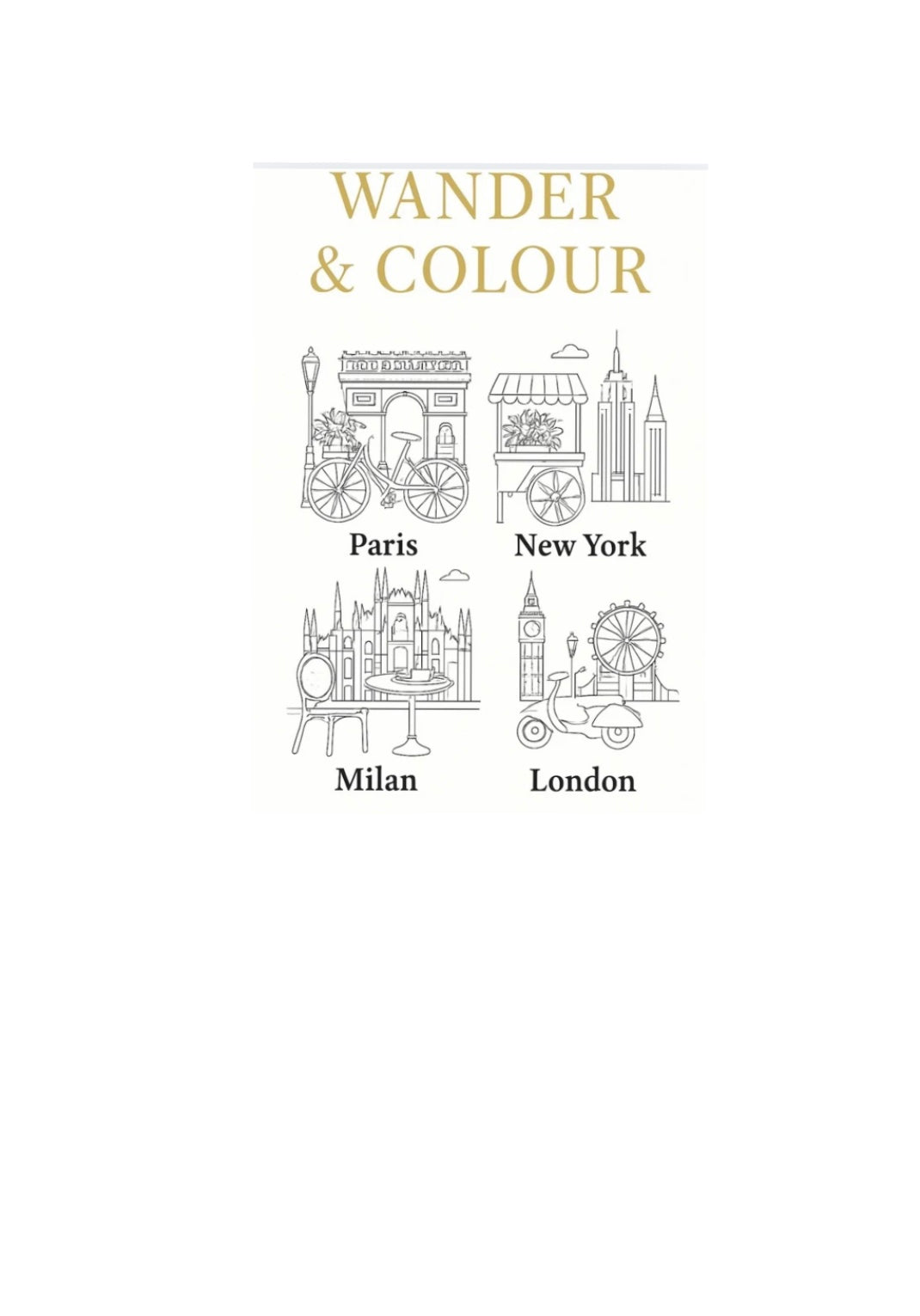 Stylish Travel Colouring