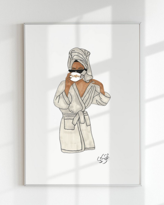 Coffee Girl Art Print