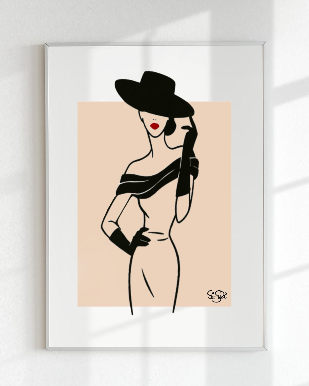 Poise & Pout Art Print