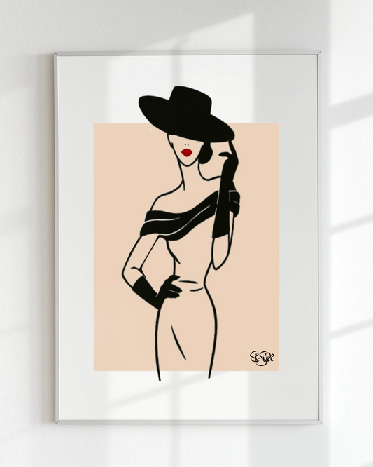 Poise & Pout Art Print