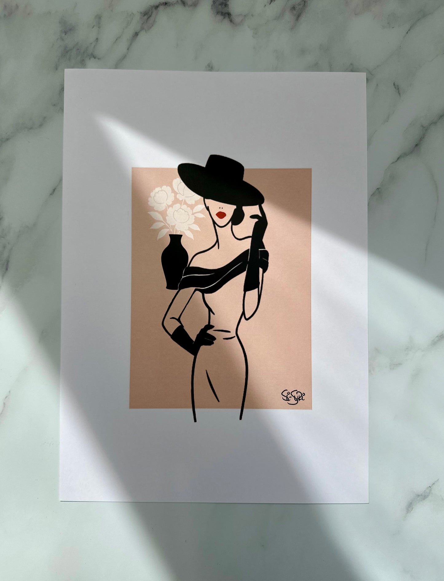 Poise & Pout Art Print