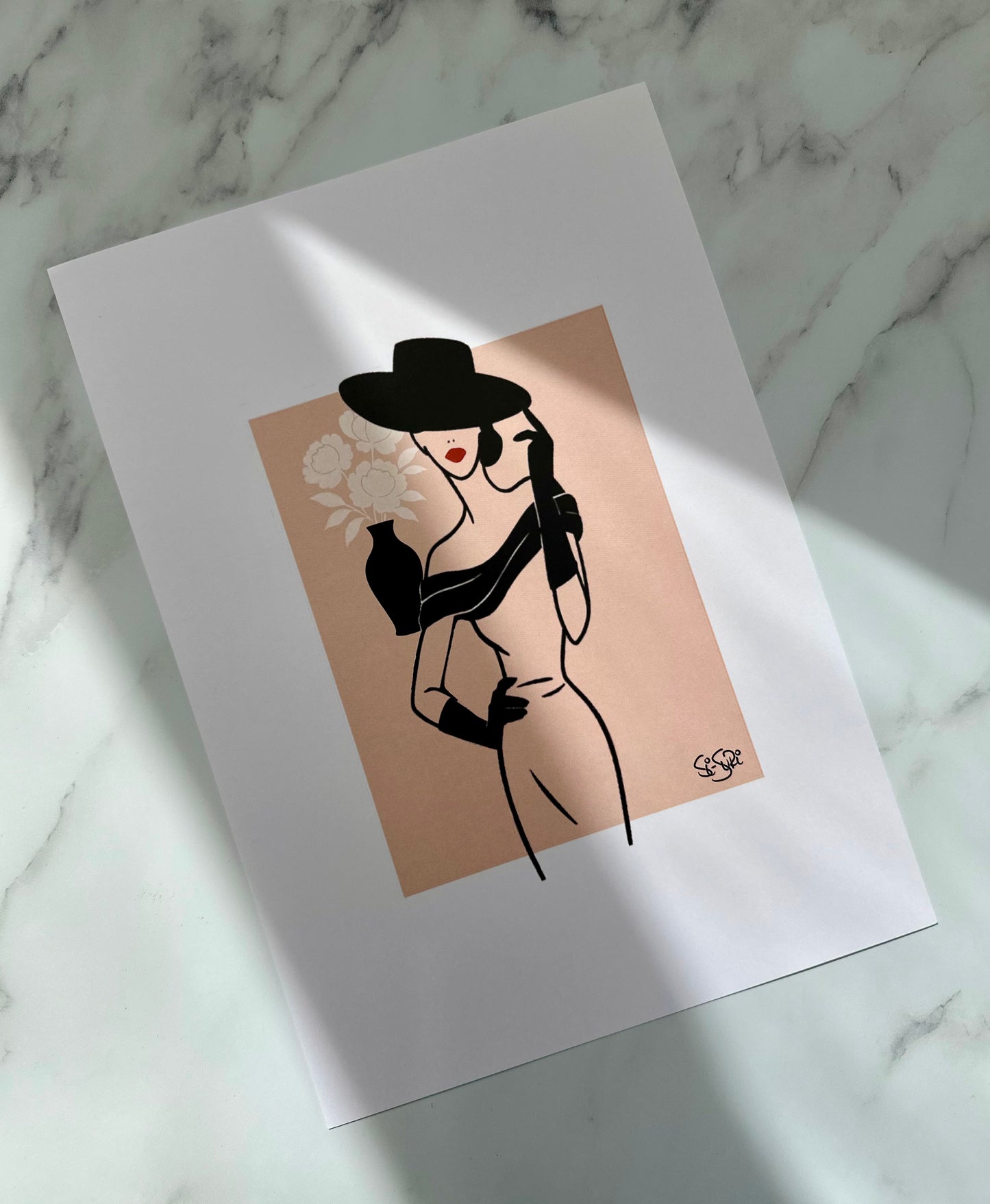 Poise & Pout Art Print